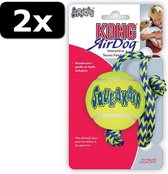 2x KONG SQUEAKAIR BAL+TOUW 52X6,5CM