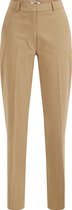 WE Fashion Dames regular fit pantalon van linnen