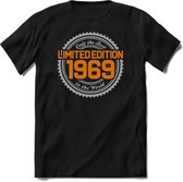 1969 Limited Edition | Feest Kado T-Shirt Heren - Dames | Zilver - Goud | Perfect Verjaardag Cadeau Shirt | Grappige Spreuken - Zinnen - Teksten | Maat XL