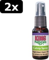 2x KONG NATURALS CATNIP SPRAY 30ML