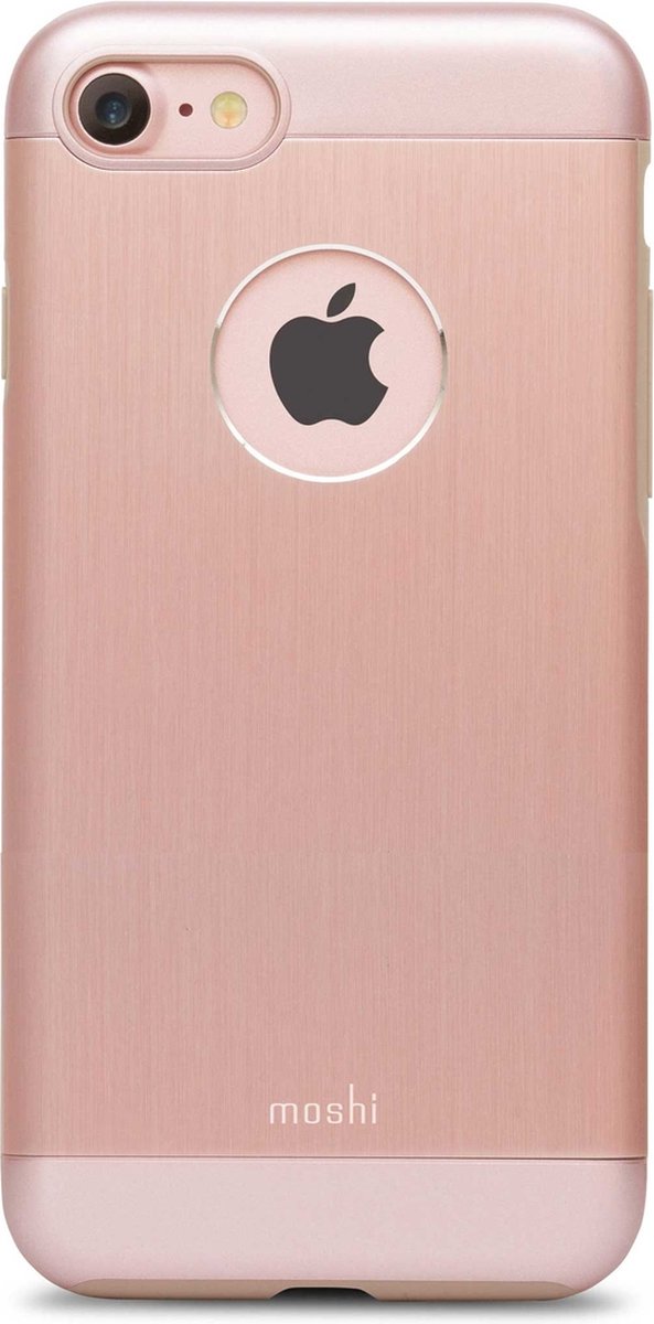 Moshi iGlaze Armour iPhone 7 8 hoesje - Rosé Goud
