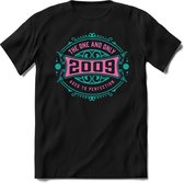 2009 The One And Only | Feest Kado T-Shirt Heren - Dames | Cobalt - Licht Roze | Perfect Verjaardag Cadeau Shirt | Grappige Spreuken - Zinnen - Teksten | Maat S