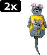 2x KONG PULL-A-PARTZ CHEEZY 23CM