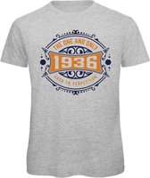 1936 The One And Only | Feest Kado T-Shirt Heren - Dames | Donker Blauw - Goud | Perfect Verjaardag Cadeau Shirt | Grappige Spreuken - Zinnen - Teksten | Maat XL