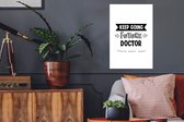 Stickers muraux - Citation - Docteur - Étudier - 40x60 cm - Feuille adhésive
