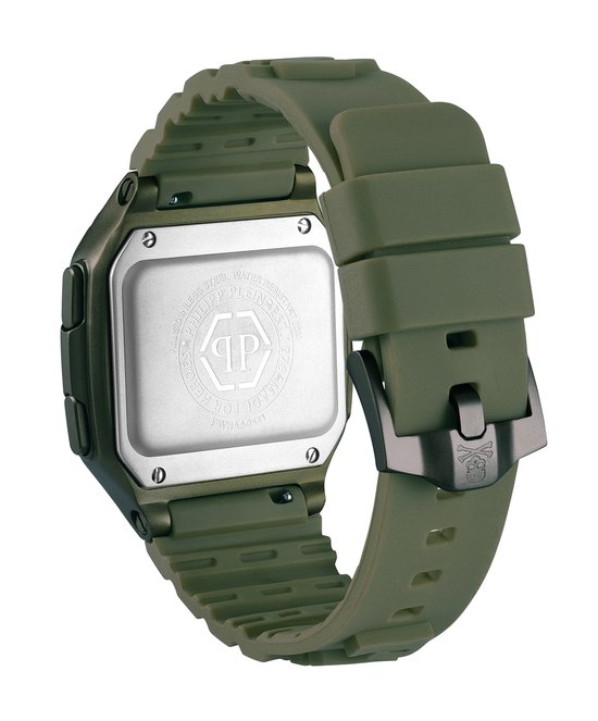Philipp Plein Hyper $Hock PWHAA0421 Horloge - Siliconen - Groen - Ø 42 mm