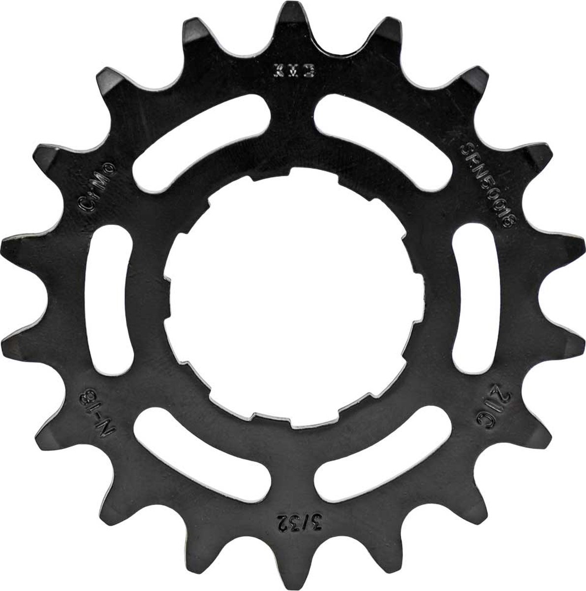 Enviolo kettingwiel Enviolo 2.3mm 18T staal zwart