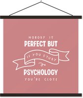 Porte-affiche avec affiche - Affiche scolaire - Psychologie - Citations - Student - 90x90 cm - Lattes noires