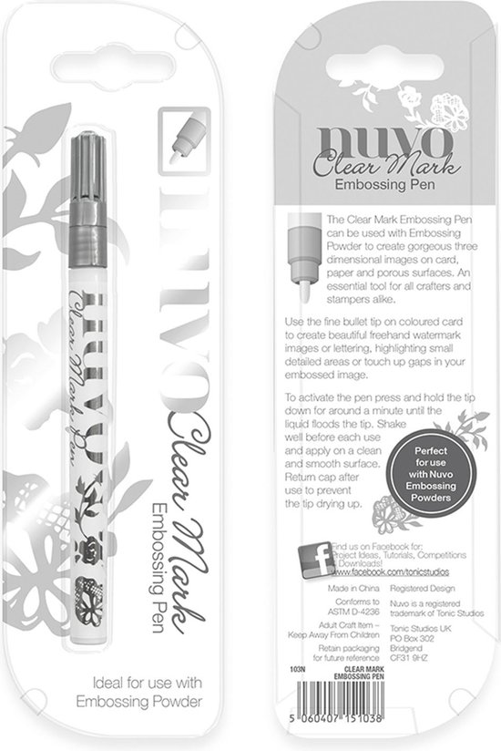 Nuvo clear embossing marker pen 103N bol