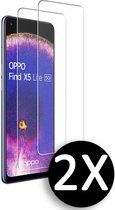 HB Glas Geschikt voor Oppo Find X5 Lite 5G - Screenprotector Glas Gehard Tempered Glass - 2 Stuks