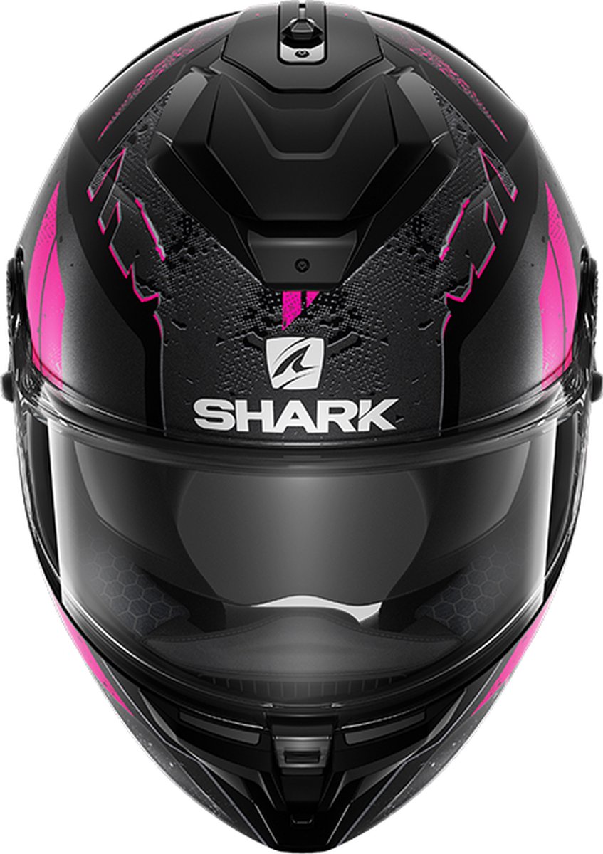 SHARK SPARTAN GT RYSER Motorhelm Integraalhelm Mat Zwart Antraciet Violet - Maat XL – foto 2