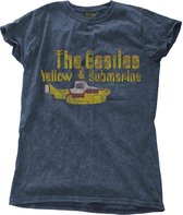 The Beatles Dames Tshirt -L- Yellow Submarine Nothing Is Real Blauw