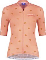 Rogelli Fruity Fietsshirt - Korte Mouwen - Dames - Koraal - Maat XS