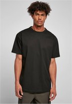 Urban Classics Heren Tshirt -S- Recycled Curved Shoulder Zwart