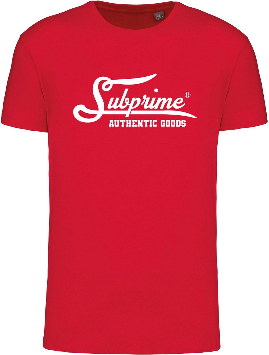 Subprime - Heren Tee SS Big Logo Shirt - Rood - Maat S
