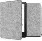 Housse kwmobile pour Amazon Kindle Paperwhite (11. Gen - 2021) - Housse de protection pour liseuse en gris clair - Design en Feutre