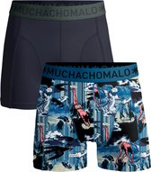 Muchachomalo-2-pack onderbroeken voor mannen-Elastisch Katoen-Boxershorts - Maat S