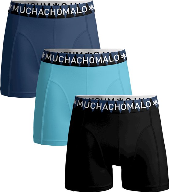 Muchachomalo Heren Boxershorts 3 Pack - Normale Lengte - S - Mannen Onderbroek met Zachte Elastische Tailleband