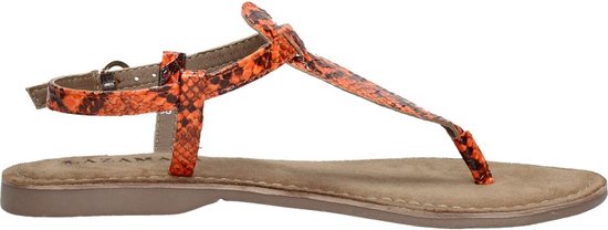 Lazamani Dames sandalen Trendy - oranje - Maat 38