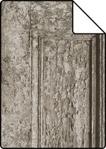Proefstaal ESTAhome behangpapier paneeldeuren taupe - 138210 - 26,5 x 21 cm