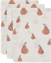 Jollein - Baby Hydrofiel Washandje Pear - Katoen - 3 Stuks - Baby Washand, Hydrofiele Washandjes -15x70cm