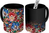 Magische Mok - Foto op Warmte Mokken - Koffiemok - Patroon - Tuin - Folklore - Magic Mok - Beker - 350 ML - Theemok