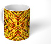Mok - Koffiemok - Patronen - Geometrie - Abstract - Afrika - Mokken - 350 ML - Beker - Koffiemokken - Theemok