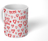 Mok - Koffiemok - Love - Liefde - Liefdes cadeau - Mokken - 350 ML - Beker - Koffiemokken - Theemok