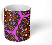 Mok - Koffiemok - Mandala - Glas in lood - Patronen - Mokken - 350 ML - Beker - Koffiemokken - Theemok
