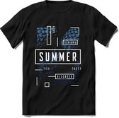 Summer Time | TSK Studio Zomer Kleding  T-Shirt | Donker Blauw | Heren / Dames | Perfect Strand Shirt Verjaardag Cadeau Maat XL