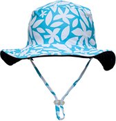 Snapper Rock - UV Omkeerbare bucket hat voor kinderen - Sunstainable - Aqua Bloom - maat S