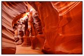 Antelope Canyon bij Lake Powell in Arizona - Foto op Akoestisch paneel - 90 x 60 cm