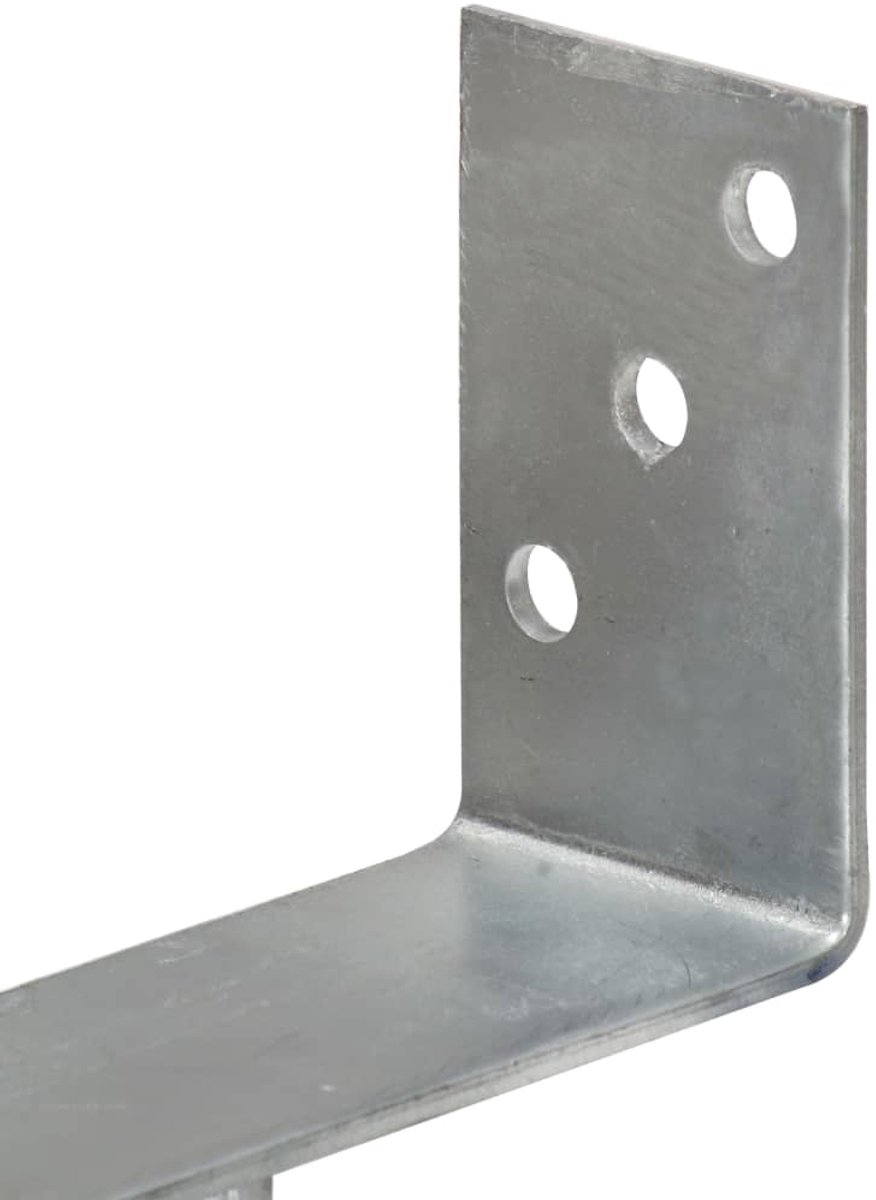 vidaXL - Grondankers - 6 - st - 14x6x30 - cm - gegalvaniseerd - staal - zilverkleurig