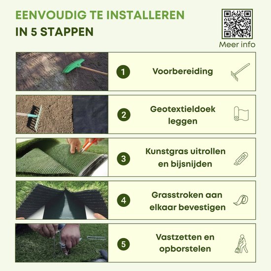 Kunstgras Tortue Verte - Tapis de Gazon - 200x500cm - 26mm - STANLEY PARK PREMIUM - Gazon Artificiel - Tapis de Gazon pour extérieur et intérieur - Qualité très douce et réaliste - Kunstgras pour extérieur, jardin, balcon, terrasse ou aire de jeux