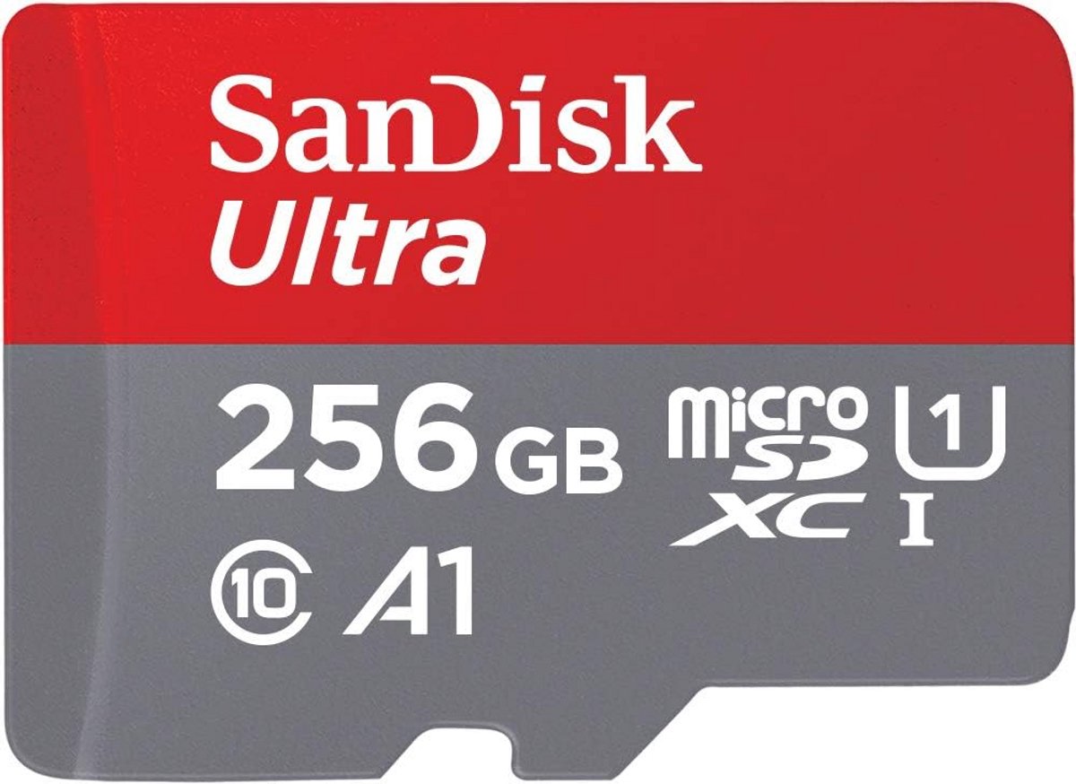 Micro SD Kaart - Geheugenkaart Opslag - Foto Video Opslag - Snelle Data Transfer - 256 GB
