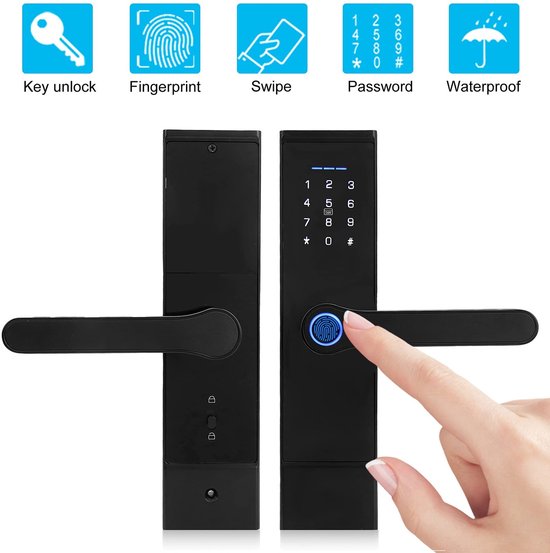 Allecto - Smart Deurslot - WiFi Keyless Entry - Touchscreen