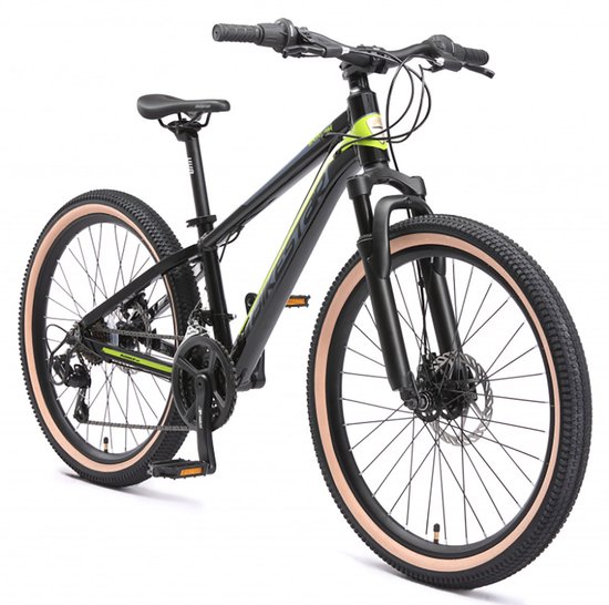 Bikestar MTB Sport 21speed 24inch zwart/geel van Bikestar — afbeelding 5