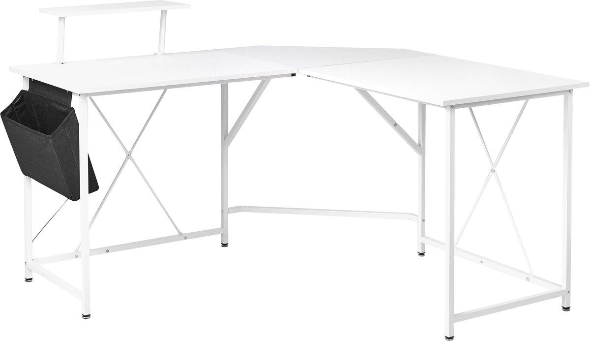 TACONY - Hoekbureau - Wit - MDF