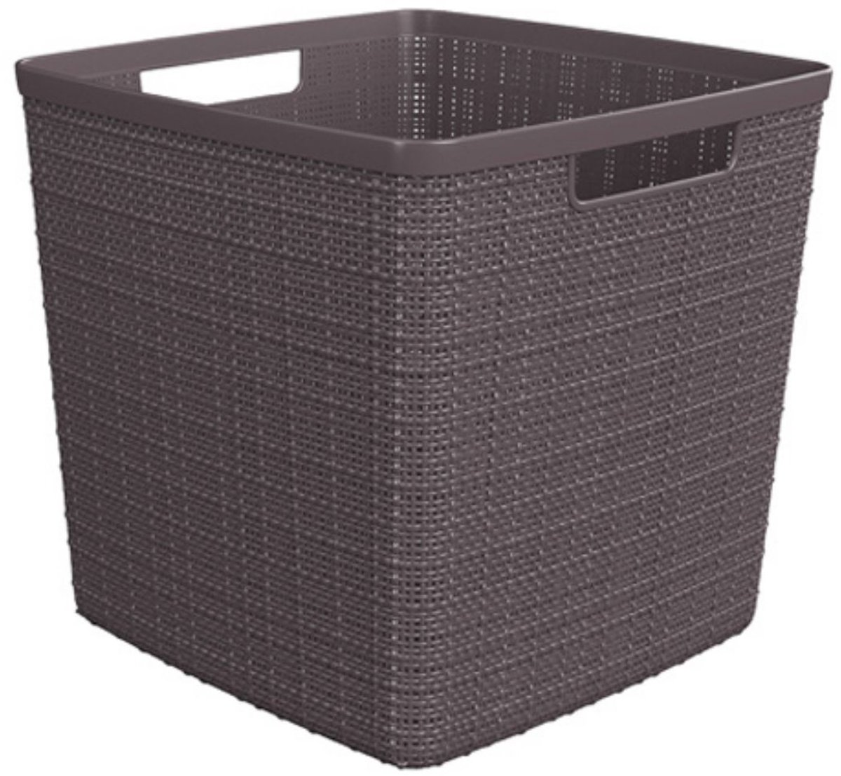 Curver jute mandje cube donkergrijs 17L