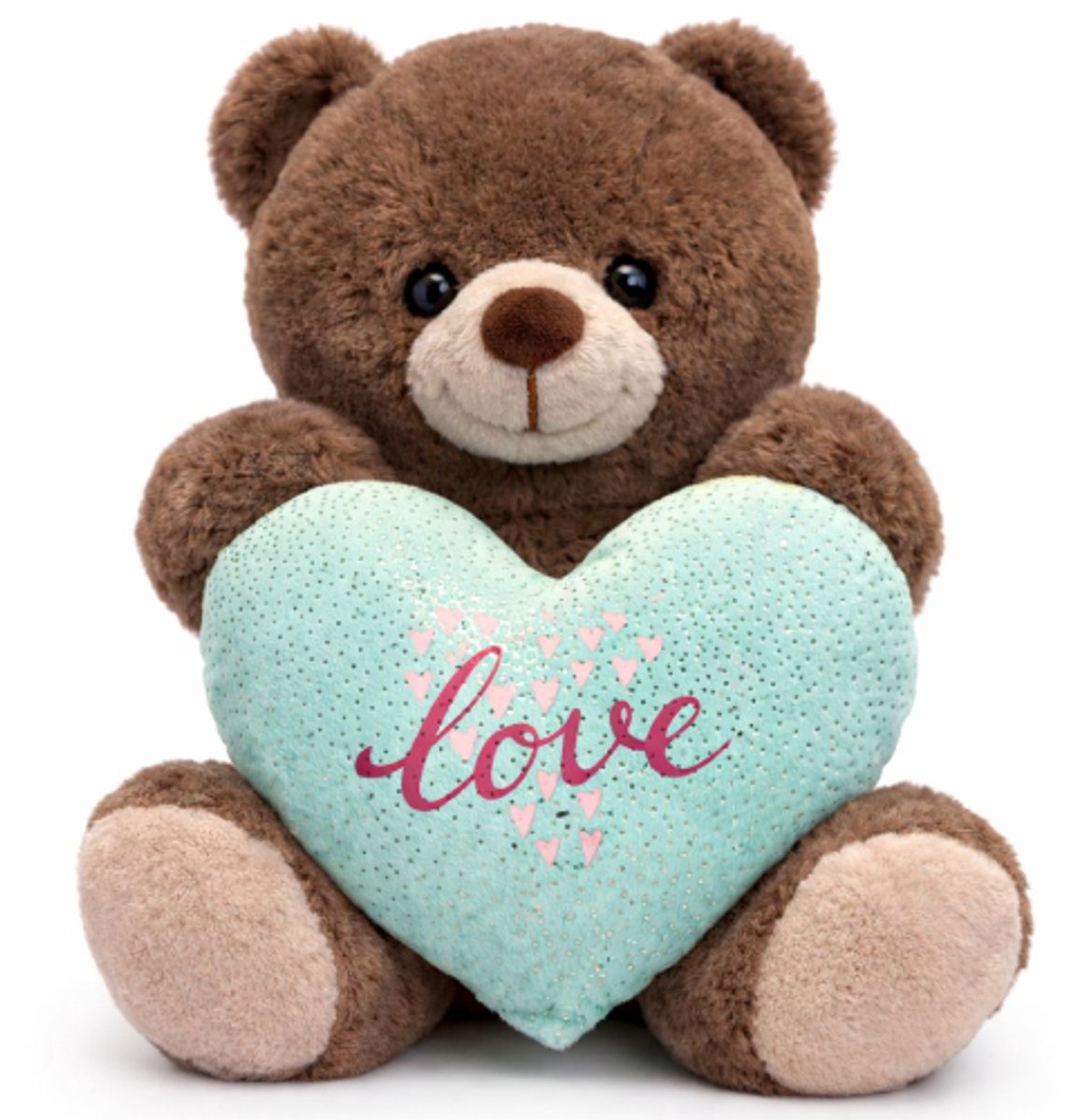 Valentijnsdag Cadeau Knuffel 30 cm - Valentijn cadeautje voor Haar - Liefde Love Teddybeer - Valentijnsdag Cadeautjes Man Vrouw - Knuffelbeer met Hart - Ik hou van jou - I Love You - Kadootjes