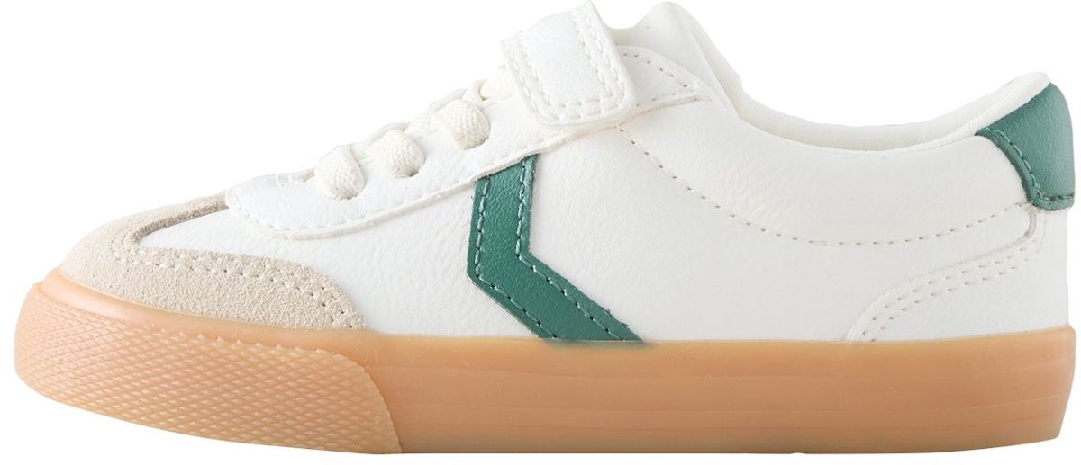 Next - Jongens - Sneakers met elastische veters en klittenbandsluiting, brede pasvorm (G) - Wit