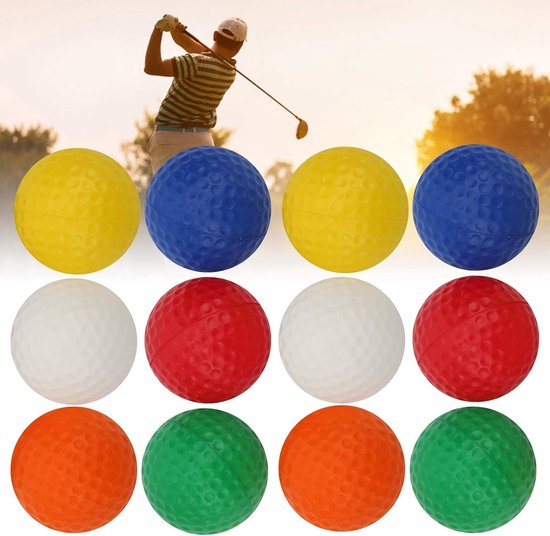Golf Spons bal - Oefenballen PU - Indoor Golf Oefenen - Zacht en Veilig - 42 mm Diameter - Multi-color van GOLF — afbeelding 3
