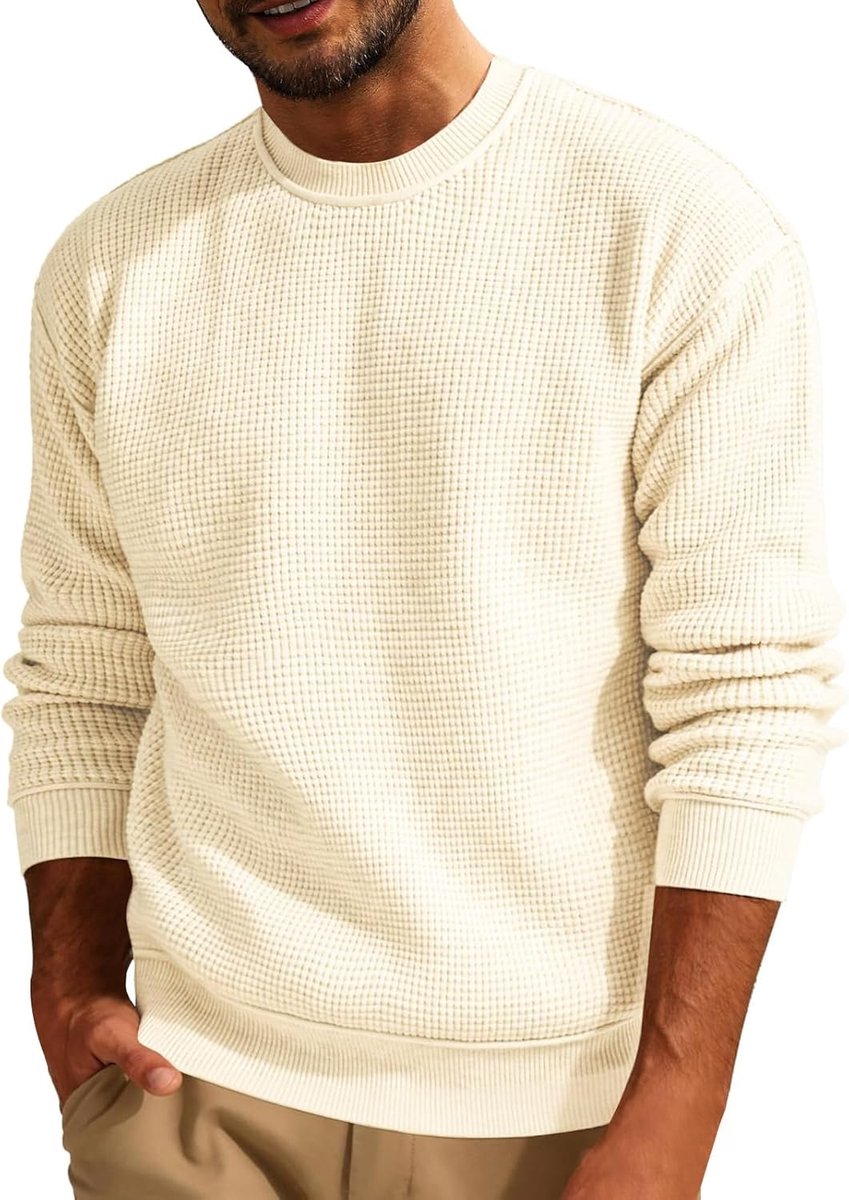 Herentrui Gebreid - Sweater Lange Mouw - Warm Blijven - Slim Fit Pasvorm