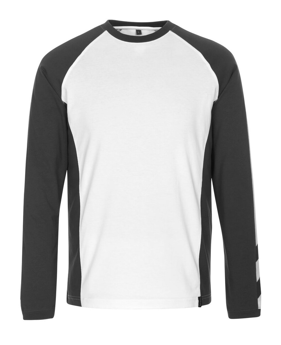 Mascot Unique T-shirt, met lange mouwen 50568-959 - wit/donkerantraciet - 3XL