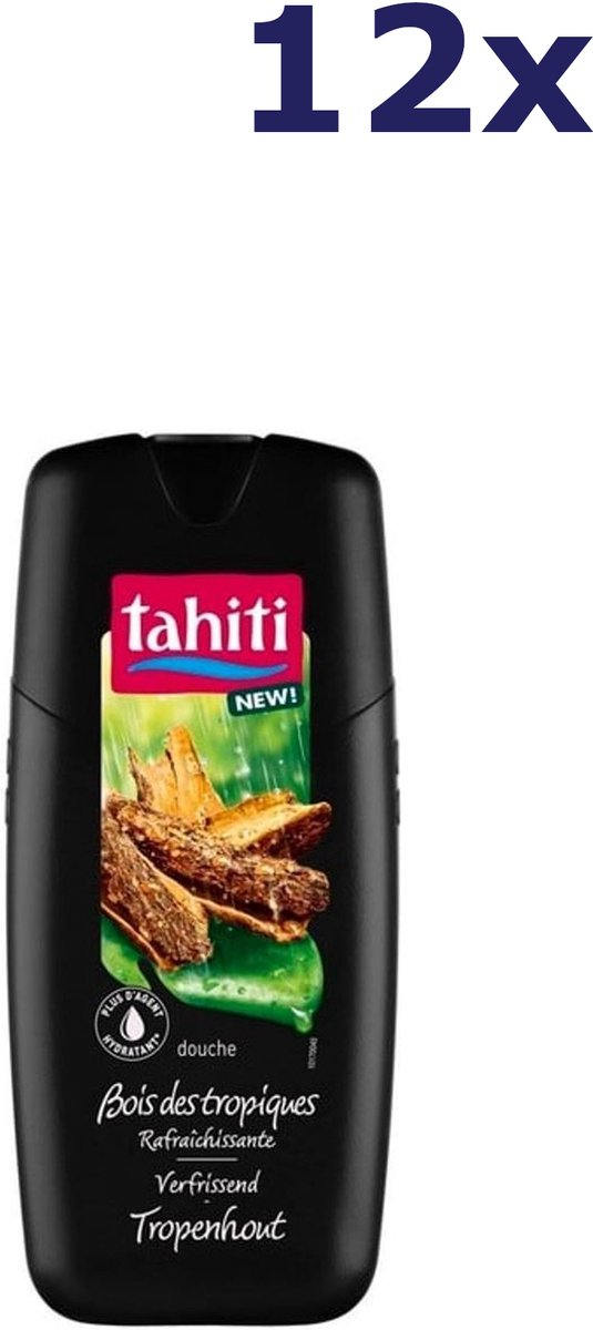 12x Tahiti 315ml showergel tropenhout