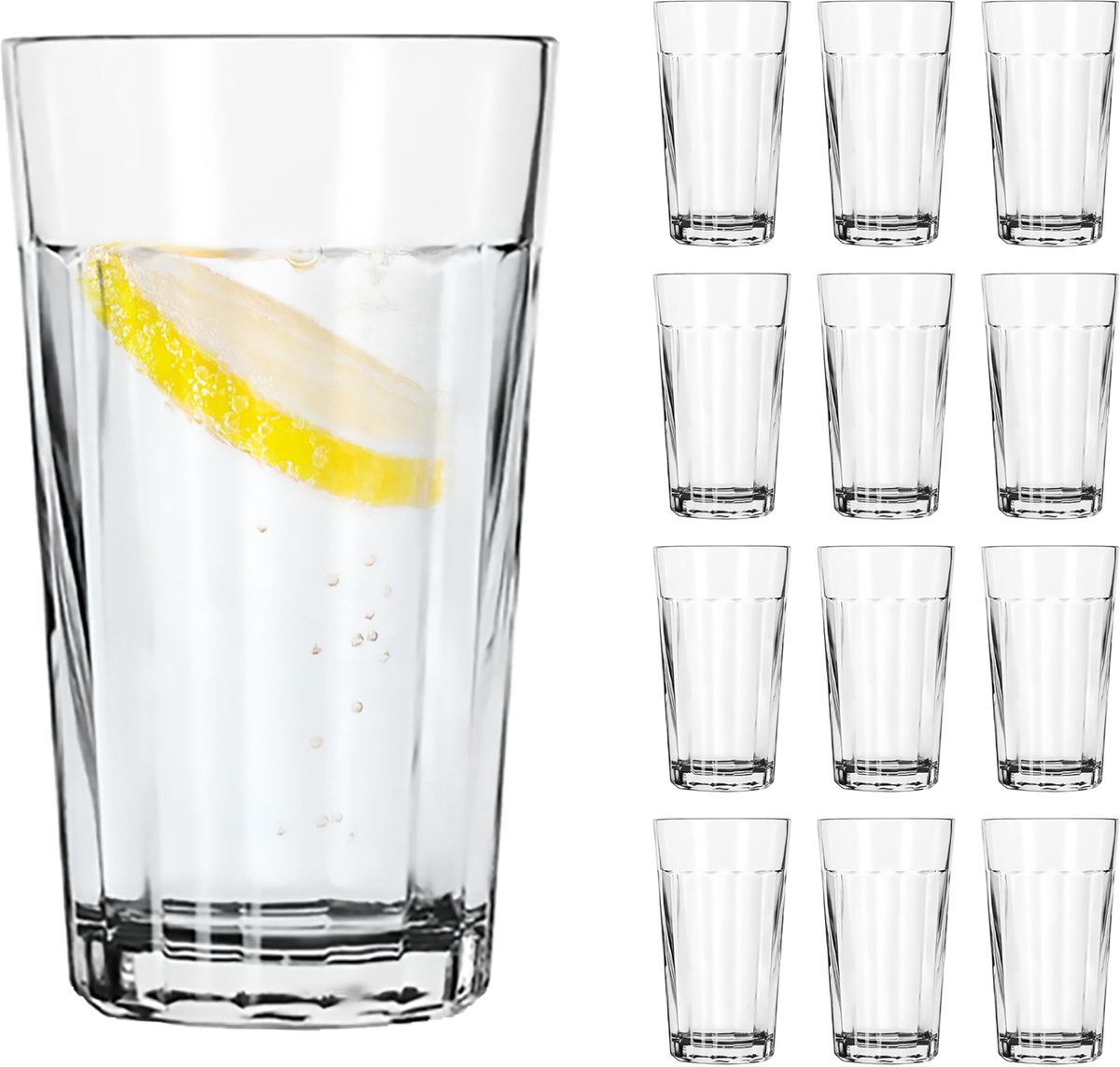 Libbey Tumbler glazen – 355 ml – transparant – set 12