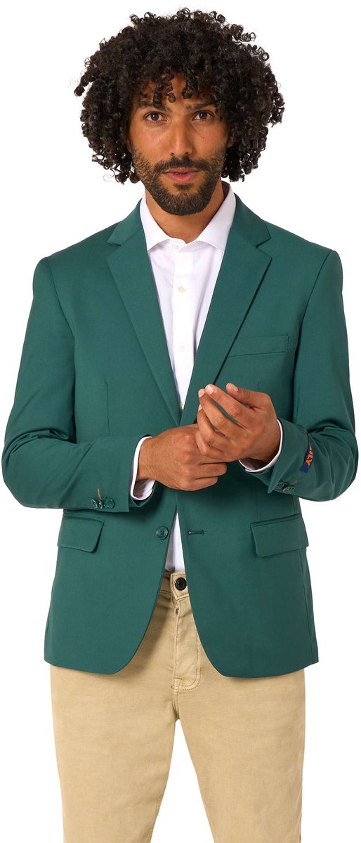 Opposuits Daily Mannen Blazer - Heren Jasje - Daily Posy Green - Groen - Maat EU 48