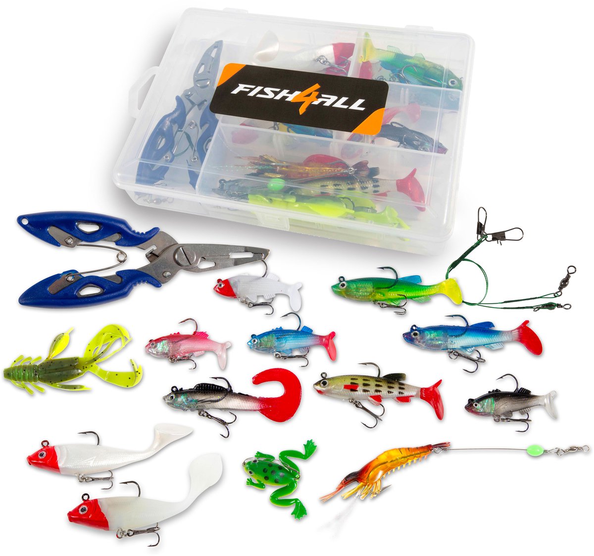 Fish4All Multi Lure Box With Pliers (34pcs) - Kunstaas Set