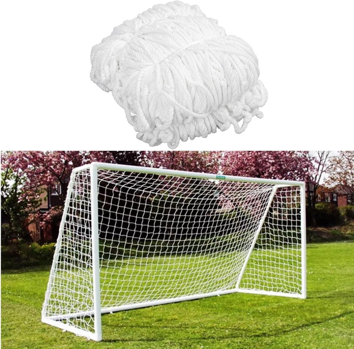 Voetbaldoelnet - Vervangend net - Sport training - Hoge treksterkte - 10 x 65 FT