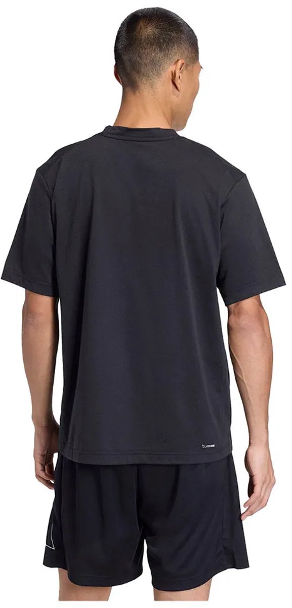 Adidas Workout Essentials Feelready Logo T-shirt Met Korte Mouwen Regular Man Zwart